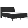 Cadre de lit avec matelas Noir 140 x 190 cm Velours 625124625124