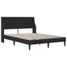 Cadre de lit avec matelas Noir 140 x 190 cm Velours 625124625124