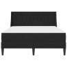 Cadre de lit avec matelas Noir 140 x 190 cm Velours 625124625124