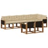 Ensemble de canapés d'extérieur 8 pcs Naturel et Beige 625128625128