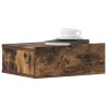 Tables de chevet flottantes 2 pcs Chêne fumé 40x30x15 cm 625134625134