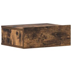 Tables de chevet flottantes 2 pcs Chêne fumé 40x30x15 cm 625134625134