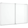 Tableau blanc magnétique pliable 100x80x1,7 cm aluminium 625141625141