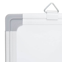 Tableau blanc magnétique pliable 100x80x1,7 cm aluminium 625141625141