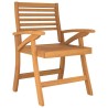 Chaises de jardin lot de 4 58x58x87 cm bois massif d'acacia 625143625143
