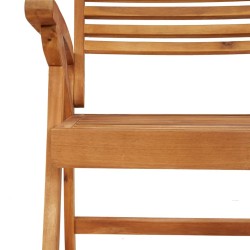 Chaises de jardin lot de 4 58x58x87 cm bois massif d'acacia 625143625143