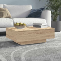 Table basse chêne sonoma 90x60x31 cm bois d'ingénierie 625144625144
