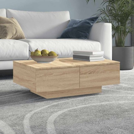 Table basse chêne sonoma 90x60x31 cm bois d'ingénierie 625144625144