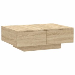 Table basse chêne sonoma 90x60x31 cm bois d'ingénierie 625144625144