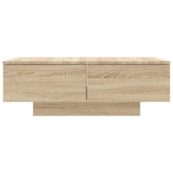 Table basse chêne sonoma 90x60x31 cm bois d'ingénierie 625144625144