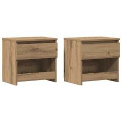 Tables de chevet 2 pcs chêne artisanal 40x30x39 cm 625157625157