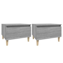 Tables d'appoint 2 pcs Sonoma gris 50x46x35 cm Bois ingénierie 625159625159