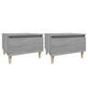 Tables d'appoint 2 pcs Sonoma gris 50x46x35 cm Bois ingénierie 625159625159