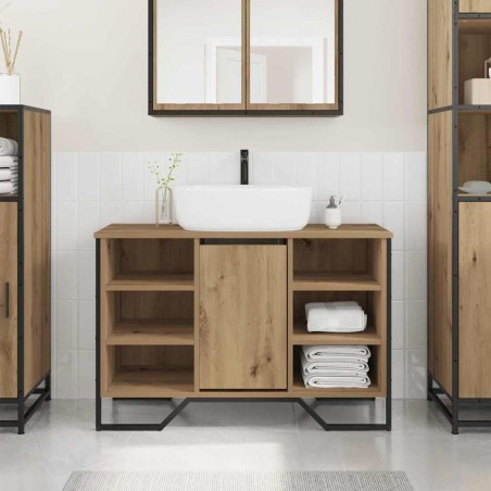 Meuble de Lavabo de Salle de Bain Chêne artisanal 625165625165