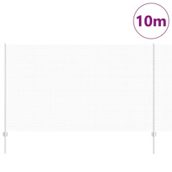 Clôture en fil soudé avec poteaux 10 x 1,4 m Acier galvanisé 625166625166