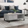 Table basse gris béton 90x60x35 cm bois d'ingénierie 625167625167