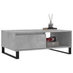Table basse gris béton 90x60x35 cm bois d'ingénierie 625167625167