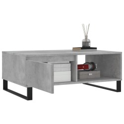 Table basse gris béton 90x60x35 cm bois d'ingénierie 625167625167