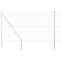 Clôture en fil soudé avec pointes 25 x 1,6 m Acier galvanisé 625170625170