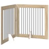 Porte de chien pliable avec supports 2 pcs Chêne Sonoma 625197625197