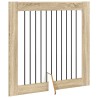 Porte de chien pliable avec supports 2 pcs Chêne Sonoma 625197625197