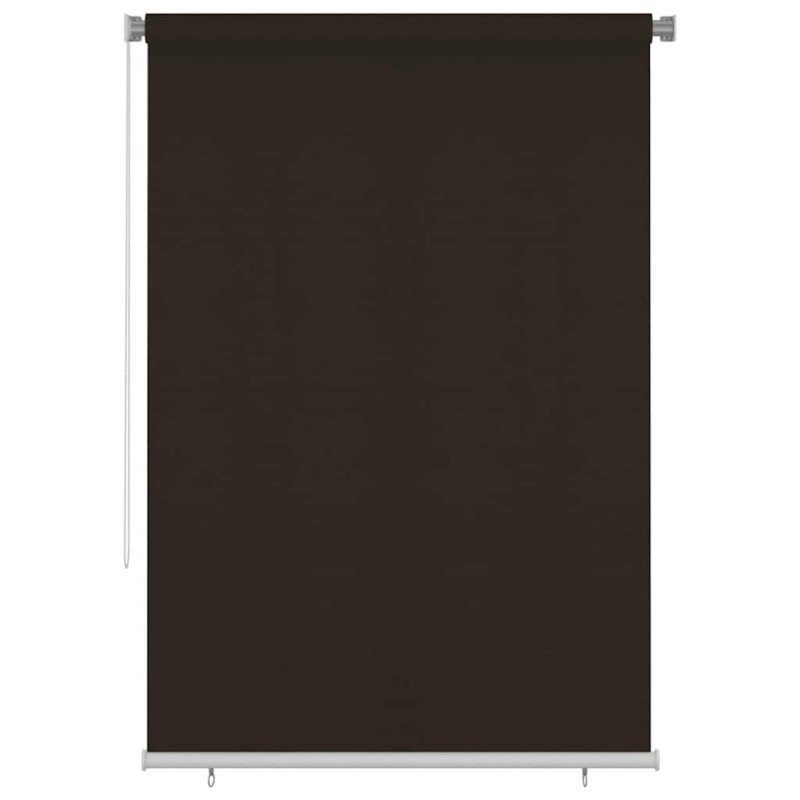 Store roulant d'extérieur 165 (l) x 230 (H) cm marron HDPE 625198625198
