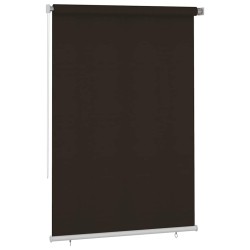 Store roulant d'extérieur 165 (l) x 230 (H) cm marron HDPE 625198625198
