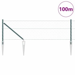 Clôture hexagonale avec poteau 100 x 0,6 m Vert Maille 625203625203