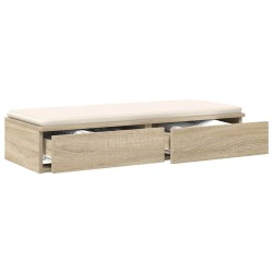Tiroirs de lit avec tiroir Chêne Sonoma 75 x 36,5 x 16,5 cm 625209625209