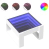 Table basse avec LED infini blanc 50x53x30 cm 625210625210