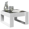 Table basse avec LED infini blanc 50x53x30 cm 625210625210