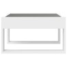 Table basse avec LED infini blanc 50x53x30 cm 625210625210