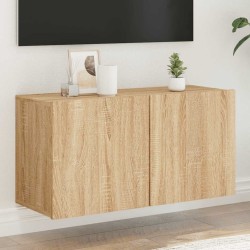 Meuble TV mural chêne sonoma 80x30x41 cm 625211625211