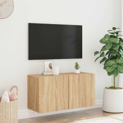 Meuble TV mural chêne sonoma 80x30x41 cm 625211625211