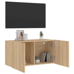 Meuble TV mural chêne sonoma 80x30x41 cm 625211625211