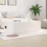 Table basse Blanc 100x50x35 cm Bois massif de pin 625212625212