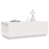 Table basse Blanc 100x50x35 cm Bois massif de pin 625212625212