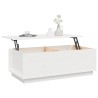 Table basse Blanc 100x50x35 cm Bois massif de pin 625212625212