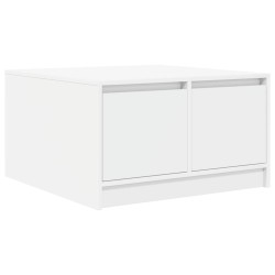 Table basse avec tiroirs blanc 70,5x70x40 cm 625213625213