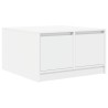 Table basse avec tiroirs blanc 70,5x70x40 cm 625213625213
