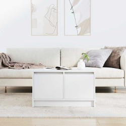 Table basse avec tiroirs blanc 70,5x70x40 cm 625213625213