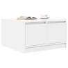 Table basse avec tiroirs blanc 70,5x70x40 cm 625213625213