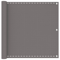 Écran de balcon Gris clair 90 x 600 cm HDPE et Aluminium 625219625219