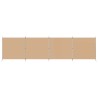 Paravent 4 panneaux Beige 698 x 180 cm Tissu 625220625220