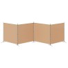 Paravent 4 panneaux Beige 698 x 180 cm Tissu 625220625220