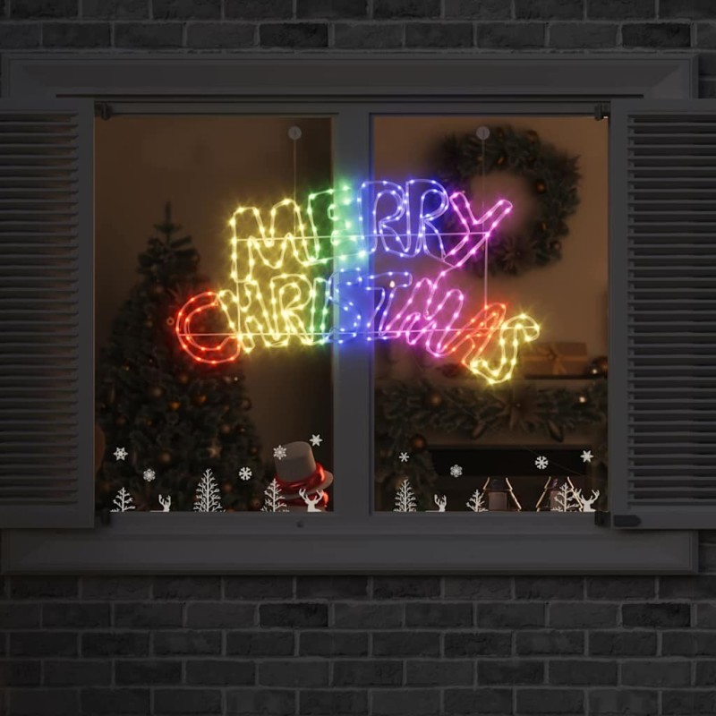 Panneau de Noël avec 240 LED Multicolore 99,5 x 54 cm PVC 625221625221