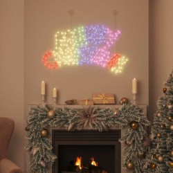 Panneau de Noël avec 240 LED Multicolore 99,5 x 54 cm PVC 625221625221