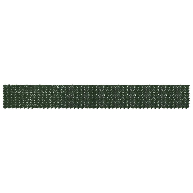 Écran de balcon avec feuilles Vert foncé 600 x 75 cm 625225625225