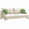 Coussins de siège 2 pcs Vert clair Ø 40 x 13 cm Velours 625227625227