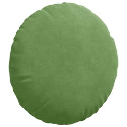 Coussins de siège 2 pcs Vert clair Ø 40 x 13 cm Velours 625227625227